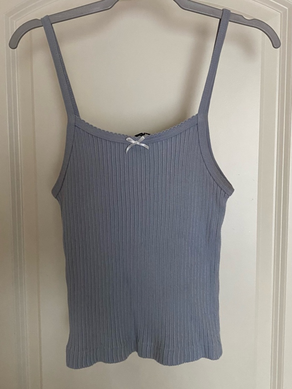 Brandy Melville Ribbed Cami in Dusty Blue
